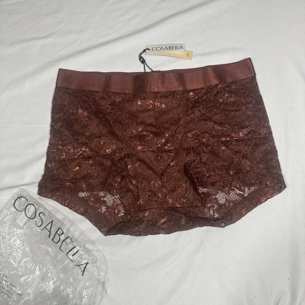 NWT Cosabella [ Men Small ] Never Say Never Lace Classic Trunk Brief T2232